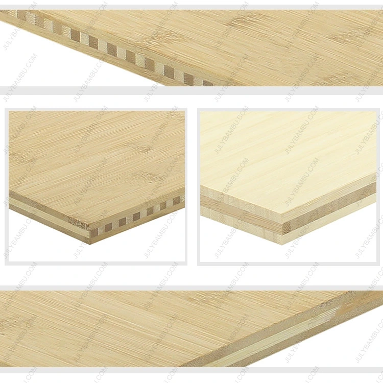 Laminated Natural 20mm Thick Bamboo Plywood Panel for Desktop