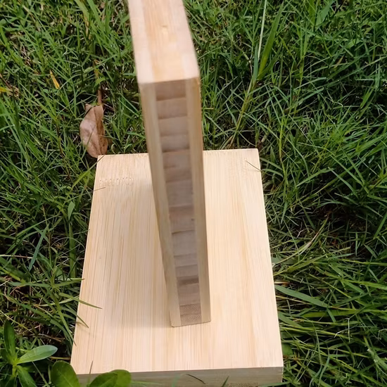 2440 x 1220 x 19 mm, natürliche Farbe, horizontale Maserung, 3-lagige, gekreuzte Bambusplatten, Bambus-Möbelbretter, Bambusholz, laminierte Bambusbretter